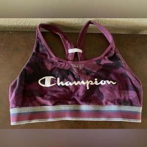Champion camo sports bra, size L